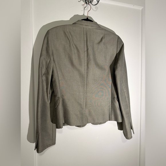 Akris Punto cotton taupe/white dot blazer - size 8 - Picture 4 of 12